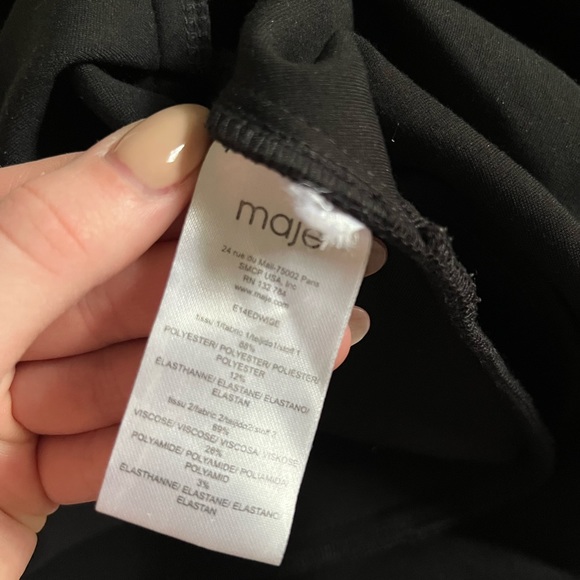 Black Maje cocktail dress. - Picture 4 of 7